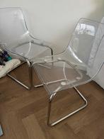 Ikea transparante stoel tobias, Ophalen, Gebruikt, Overige kleuren, Twee
