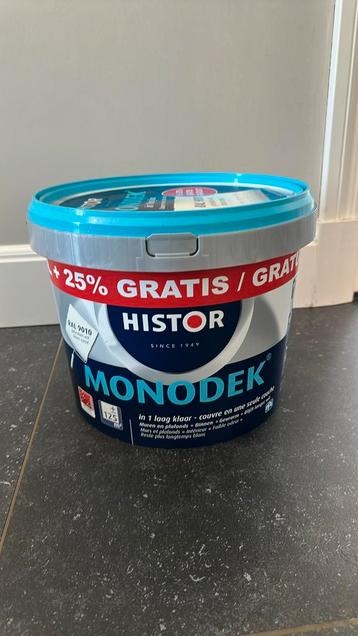 Nieuwe emmer Histor Monodek 12,5 liter ral 9010 gebroken wit beschikbaar voor biedingen