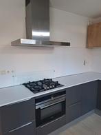 Antracietgrijze keuken compleet met inbouwapparatuur, Ophalen of Verzenden, Gebruikt, 60 cm of meer