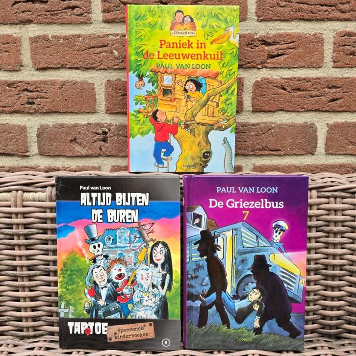 Halloween tip!👻 3 spannende boeken Paul van Loon - Nieuw, Boeken, Kinderboeken | Jeugd | onder 10 jaar, Zo goed als nieuw, Fictie algemeen