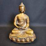 Shakyamuni Boeddha in Meditatie – Brons – 24cm Hoog – India, Ophalen of Verzenden, Nieuw