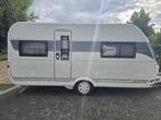 Hobby De Luxe 460 UFE met mover en voortent, Caravans en Kamperen, Rondzit, Hobby, Overige typen, 5 tot 6 meter