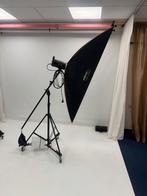 Jinbei 200 EF III LED Lamp met Statief & Softbox, Ophalen, Gebruikt, Lamp of Flitsset