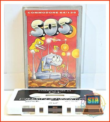 S.O.S. Commodore 64 C64 Cassette Game Mastertronic Getest beschikbaar voor biedingen
