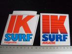2x sticker ik surf magazine logo tijdschrift surfen, Verzenden, Zo goed als nieuw, Bedrijf of Vereniging