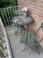 Tuinsetje voor 2 personen - Balkonset bistroset, Tuin en Terras, Tuinsets en Loungesets, Overige materialen, Gebruikt, Stoel, Tuinset