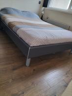 ZGAN 2 pers ledikant 140x200 met lattenbodem en evt matras, Ophalen, Wit, Tweepersoons, 140 cm