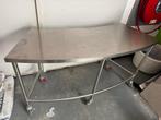 mobiele RVS werktafel, Ophalen, Gebruikt, 50 tot 100 cm, Vijf personen of meer