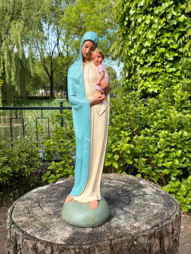 Mooi lief Mariabeeld ❤️ Maria met Kindje, Antiek en Kunst, Antiek | Religie, Ophalen of Verzenden