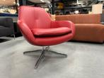 Nieuw Leolux Pode Sparkle Fauteuil rood leer Design stoel