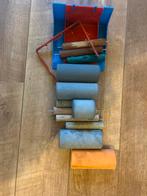 Lijmbak met lijmrollers - complete set, Ophalen, Gebruikt