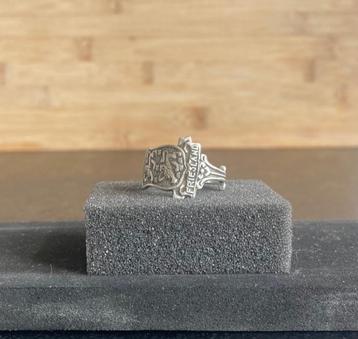 Antique silver plated spoon ring - Friesland beschikbaar voor biedingen