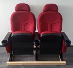 Rode bioscoop stoelen (2ST) In goede staat bioscoopstoelen, Huis en Inrichting, Stoelen, Ophalen, Gebruikt, Twee, Metaal
