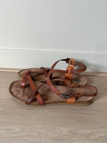 Bruine leren sandalen/zomerschoenen Cosmos Comfort, maat 39 beschikbaar voor biedingen
