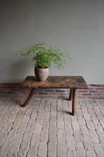 Prachtige antieke kastanje houten salontafel, slagerstafel, Antiek en Kunst, Antiek | Meubels | Tafels, Verzenden