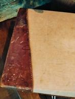 Mooie brocante koffer (bruin/ecru), Overige materialen, ., Minder dan 50 cm, Ophalen of Verzenden