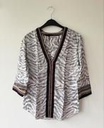 Hinkydory tuniek/blouse: wit-grijze zebraprint S/XS, Wit, Ophalen of Verzenden, Zo goed als nieuw, Hunkydory