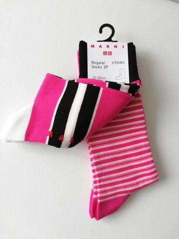 Marni for Uniqlo set of two socks. 23-25cm  beschikbaar voor biedingen