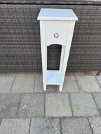 Witte Bijzettafel - Stijlvol & Praktisch, Huis en Inrichting, Tafels | Bijzettafels, Minder dan 55 cm, Gebruikt, Vierkant, Ophalen of Verzenden