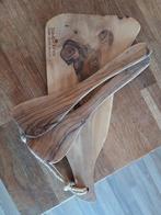 Olijfhouten snijplank en spatels set, Ophalen of Verzenden, Zo goed als nieuw