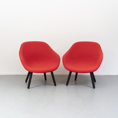 2 Hay about a Lounge Chair AAL 82 rood, Huis en Inrichting, Fauteuils, Nieuw, Stof, Ophalen of Verzenden