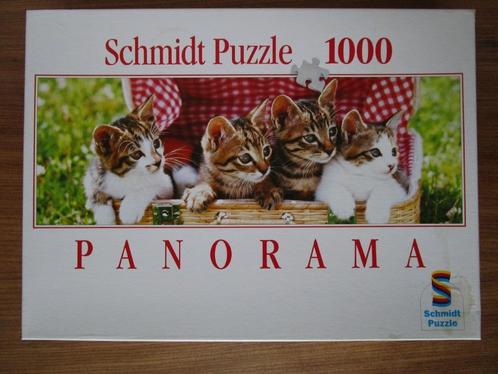 Nr.34: Puzzel van Schmidt Poezen Panorama Jigsaw puzzle, Hobby en Vrije tijd, Denksport en Puzzels, Zo goed als nieuw, Legpuzzel