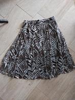 Bruine rok met print - Maat L, Maat 38/40 (M), Bruin, Ophalen of Verzenden, Zo goed als nieuw