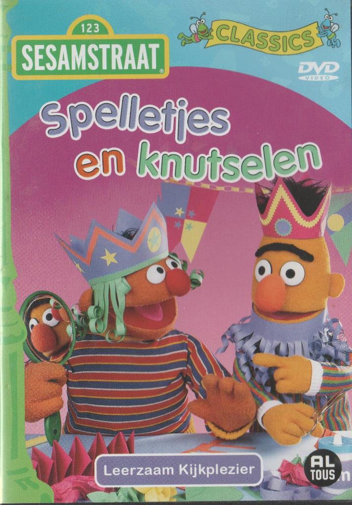 22) Sesamstraat; Spelletjes en Knutselen, Gebruikt, Tekenfilm, Ophalen of Verzenden, Alle leeftijden