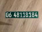 Vintage kenteken plaat 06 nummmer nummerbord, Ophalen of Verzenden, Gebruikt, Auto's