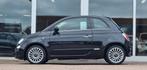 Fiat 500 0.9I TwinAir Lounge A/T Nieuwe APK Panorama LMV, Euro 5, Gebruikt, Zwart, Origineel Nederlands