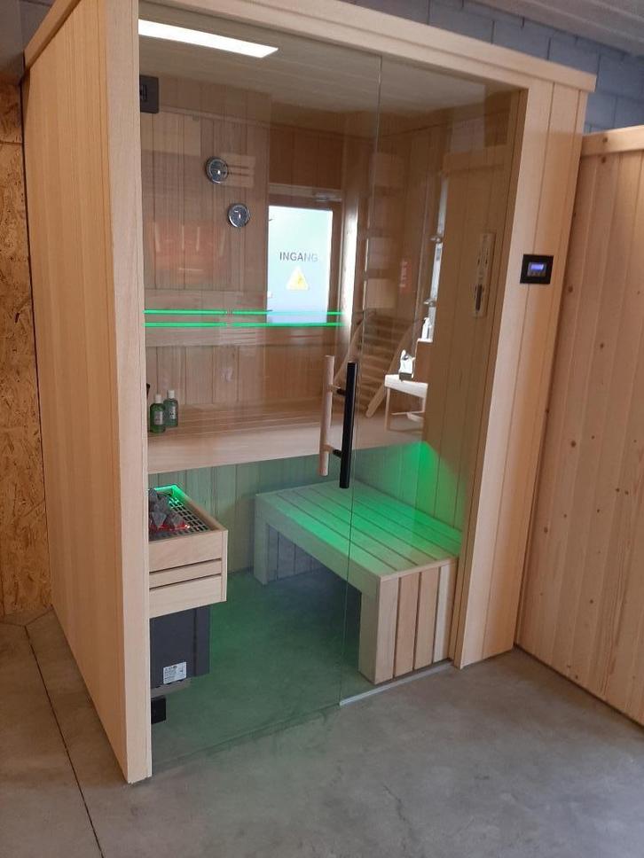 Luxe sauna cabine, Sport en Fitness, Sauna, Zo goed als nieuw, Complete sauna, Fins of Traditioneel, Ophalen of Verzenden