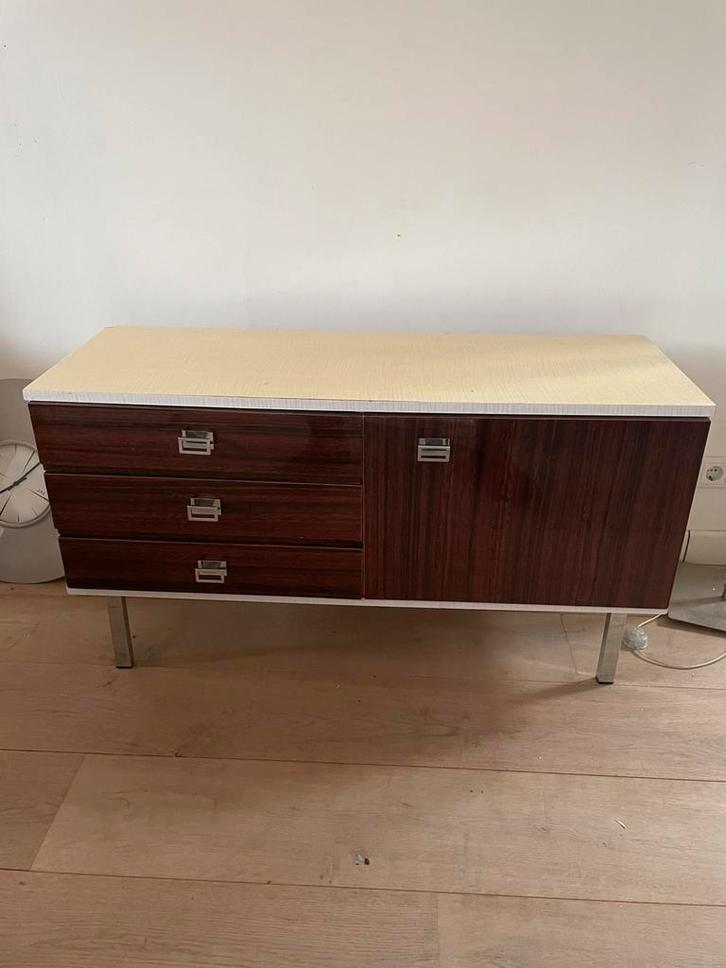 Vintage sideboard Jaren ‘60/’70 van het Duitse merk 3K Möbel, Huis en Inrichting, Kasten | Dressoirs, Gebruikt, 100 tot 150 cm