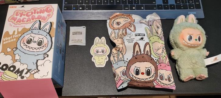 The monsters labubu macarons - green grape, Verzamelen, Poppetjes en Figuurtjes, Nieuw, Ophalen of Verzenden