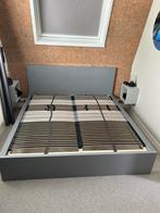 Malm bed 180x200 grijs, Ophalen, Gebruikt, Tweepersoons, 180 cm