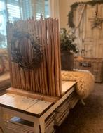 Landelijk houten paneel decoratie, Huis en Inrichting, Woonaccessoires | Wanddecoraties, Ophalen of Verzenden, Gebruikt