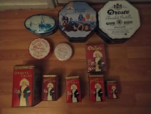 Vintage Droste Blikken en Bussen Collectie, Antiek en Kunst, Curiosa en Brocante, Ophalen of Verzenden