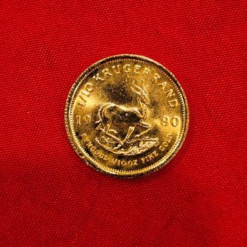 1/10 ounce krugerrand 1980 beschikbaar voor biedingen