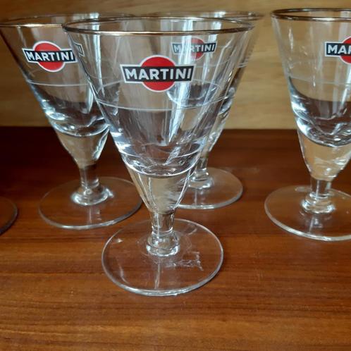Iconische vintage Martini glazen, Verzamelen, Glas en Borrelglaasjes, Gebruikt, Overige typen, Ophalen of Verzenden
