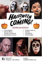 Grimeur, schmink of special effects make-up artiest nodig?, Sieraden, Tassen en Uiterlijk, Ophalen of Verzenden, Nieuw, Gehele gezicht