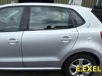 Deur links achter Volkswagen Polo 6R 2009-14 LA7W, Gebruikt, Herkomst onderdeel bekend, Ophalen of Verzenden, Links