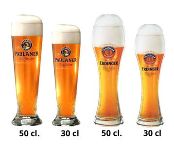 Erdinger + Paulaner Bierglazen en Bierpullen (NIEUW)