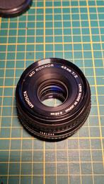 Minolta MC Rokkor 45mm f2 pancake, Ophalen of Verzenden, Gebruikt, Standaardlens