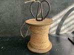 Vintage  XL Houten Spoel met Touw en Schaar, Ophalen of Verzenden, Gebruikt