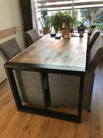Nieuwe mangohouten tafel, 1.60x90x76 (lxbxh), Huis en Inrichting, Tafels | Eettafels, Ophalen, Nieuw, 50 tot 100 cm, Industrieel - warm