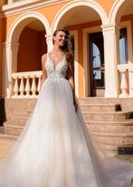 Nieuwe en goedkope gedragen trouwjurk., Ophalen, Zo goed als nieuw, Trouwjurk