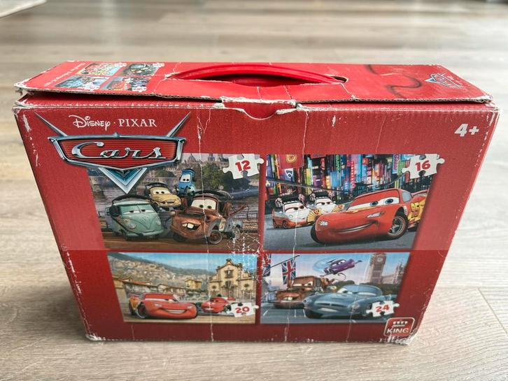 Cars Puzzels - 4 in 1, Kinderen en Baby's, Speelgoed | Kinderpuzzels, Gebruikt, 4 tot 6 jaar, 10 tot 50 stukjes, Ophalen of Verzenden