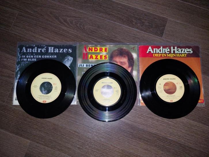 André Hazes singles (3 stuks), Cd's en Dvd's, Vinyl Singles, Gebruikt, Single, Nederlandstalig, 7 inch, Ophalen of Verzenden
