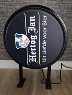 Dubbelzijdig HERTOG JAN uithangbord met verlichting, Ophalen of Verzenden, Zo goed als nieuw, Reclamebord, Plaat of Schild, Hertog Jan