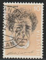 Zwitserland 1972 979 Giacometti, Gest, Postzegels en Munten, Postzegels | Europa | Zwitserland, Ophalen of Verzenden, Gestempeld