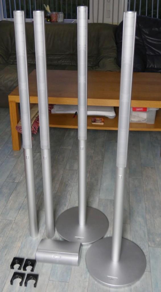 VC satellite center 4x SP-XD55F 1x SP-XD55C mooi!!!, Audio, Tv en Foto, Luidsprekers, Zo goed als nieuw, Surroundset zonder subwoofer